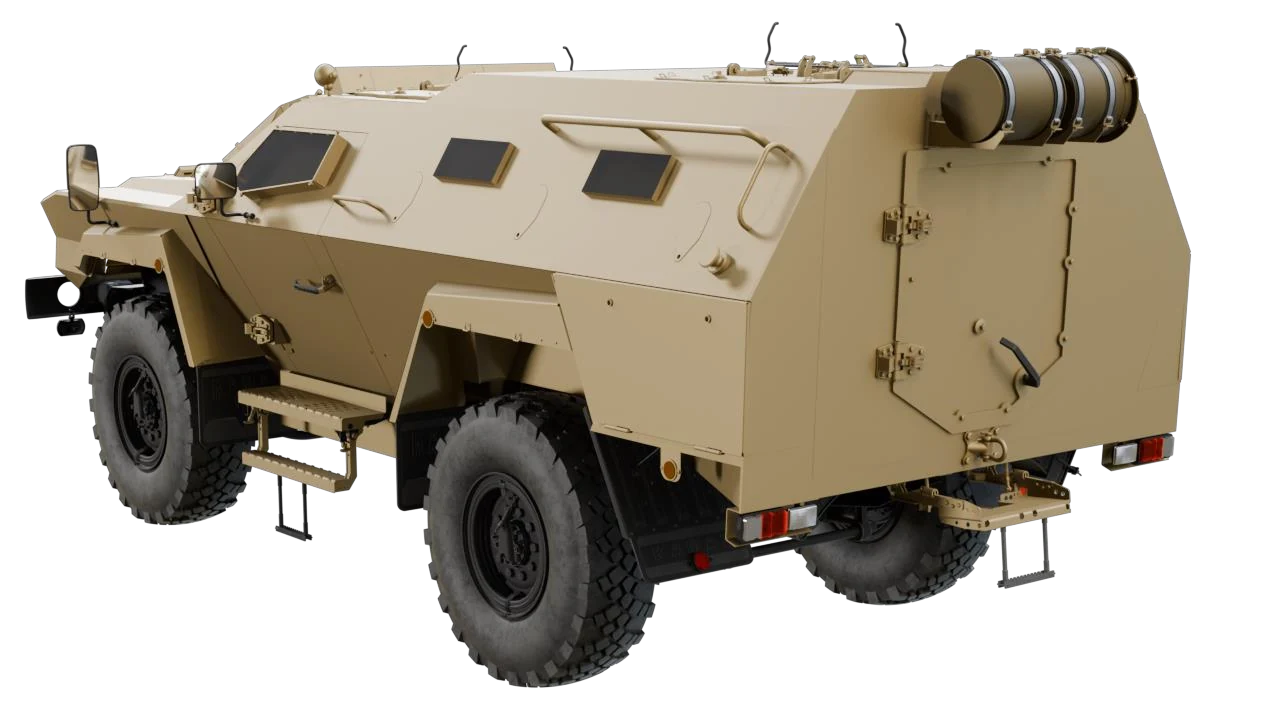 RD-KOT rear three-quarter view